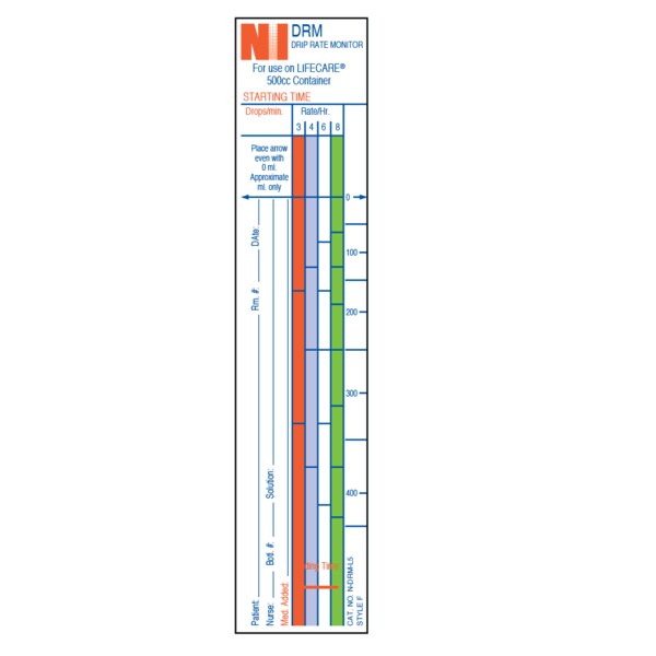 Drip Rate Monitor - B Braun (Excell) Style F - 250 ml 6" x 1-1/2"